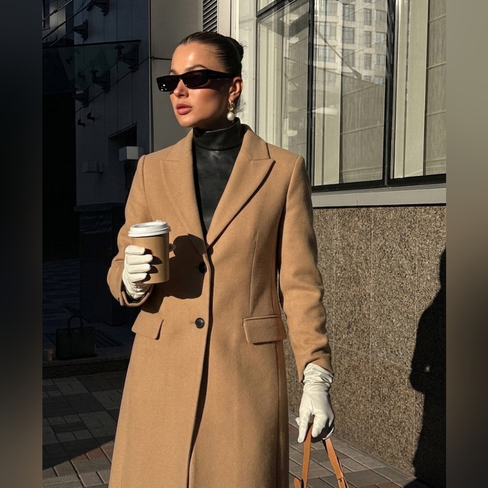 ❌❌SOLD❌❌ Zara PREMIUM - 75% Wool Blend Trench, EUC, XS to S